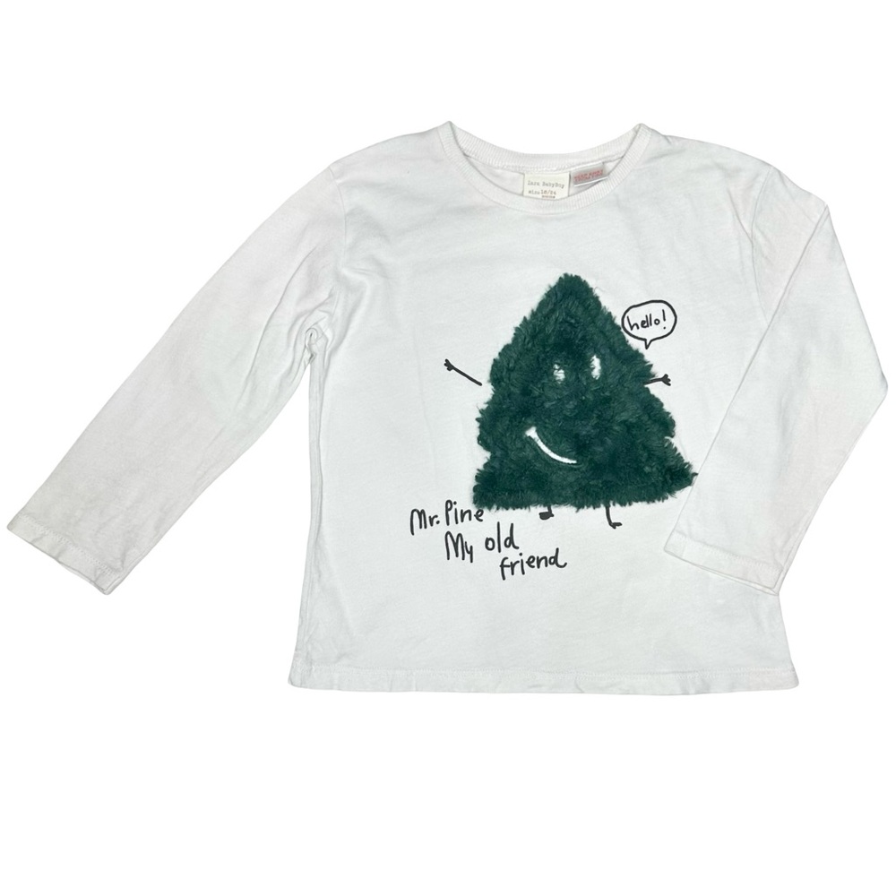 Zara Mr. Pine‎ Fuzzy Tree Shirt